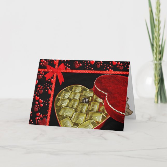 Cartes Pour Fêtes Annuelles Chocolat Valentine (Devant)