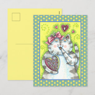CARTES POUR FÊTES ANNUELLES CHOCOLATS DE L'ADMIRATEUR SECRET DE KITTEN, VALENT