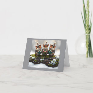 Cartes Pour Fêtes Annuelles Chœur de souris amusant