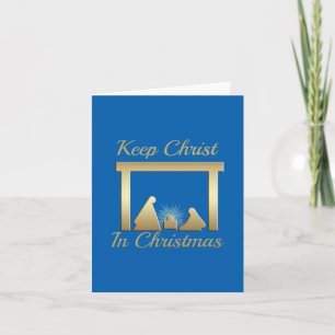 Cartes Pour Fêtes Annuelles Choisissez la couleur maintiennent le Christ dans