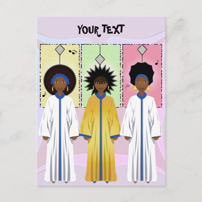 Cartes Pour Fêtes Annuelles Chorale de Noël (Devant)