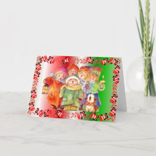Cartes Pour Fêtes Annuelles Chorale de Noël pour enfants