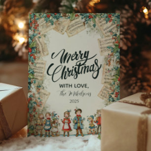 Cartes Pour Fêtes Annuelles Chorale victorienne Joyeux Noël