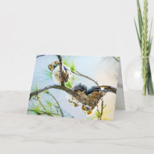 Cartes Pour Fêtes Annuelles Chouettes Bébé mignonnes Vide Toutes les occasions
