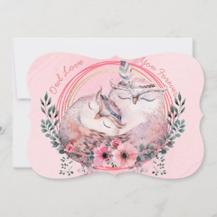 Cartes Pour Fêtes Annuelles Chouettes mignonnes