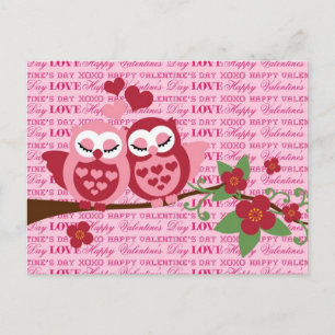 Cartes Pour Fêtes Annuelles Chouettes mignonnes en cadeaux d'Heureuses Saintes