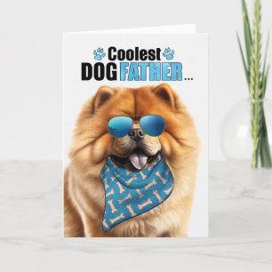 Cartes Pour Fêtes Annuelles Chow Chow Chien Coolest Papa Fête des pères