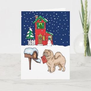 Cartes Pour Fêtes Annuelles Chow Chow Christmas Mail