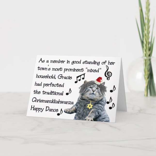 Cartes Pour Fêtes Annuelles Chrismanukkahwanza (Devant)