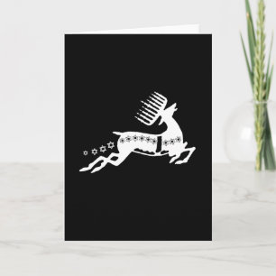 Cartes Pour Fêtes Annuelles Chrismukkah Reindeer blanc