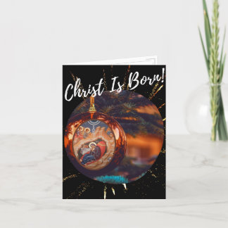 Cartes Pour Fêtes Annuelles Christ est né !