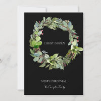 Christ est né Noël Vert Noël Noir Noël