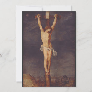 Cartes Pour Fêtes Annuelles Christ mort sur la croix par Pierre Paul Rubens Ar