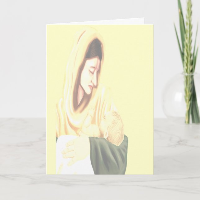 Cartes Pour Fêtes Annuelles Christ Naissance (Devant)