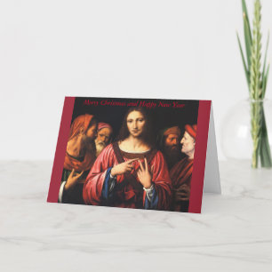 Cartes Pour Fêtes Annuelles Christ parmi les médecins par Luini