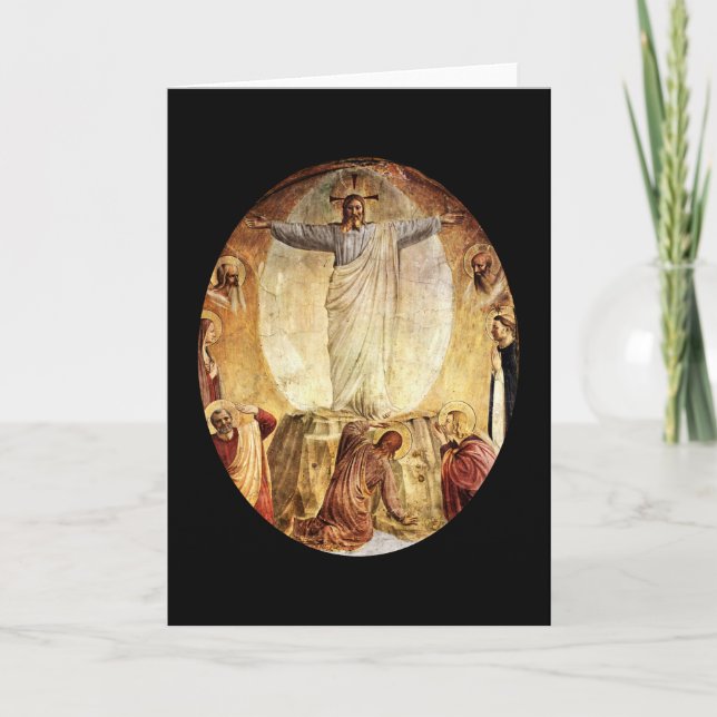 Cartes Pour Fêtes Annuelles Christ transcendant ressuscité de la tombe (Devant)