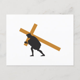 Cartes Pour Fêtes Annuelles Christ transportant la croix