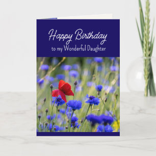 Cartes Pour Fêtes Annuelles Christian Birthday Fille Jardin Fleur Sauvage