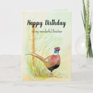 Cartes Pour Fêtes Annuelles Christian Brother Anniversaire Pheaseur Gamebird