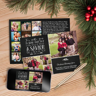 Cartes Pour Fêtes Annuelles Christian Christmas Luke 2 Vacances photos multipl