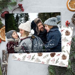 Cartes Pour Fêtes Annuelles Christian Christmas One Photo Famille Religieuse