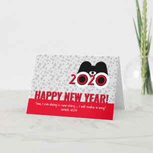 Cartes Pour Fêtes Annuelles Christian JE FAIS UNE NOUVELLE CHOSE Nouvel An 202
