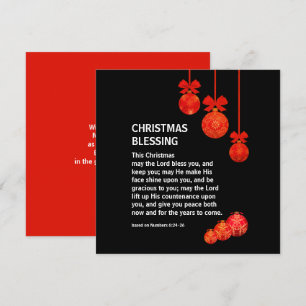 Cartes Pour Fêtes Annuelles Christian QUE LE SEIGNEUR VOUS BÉNISSE Noël