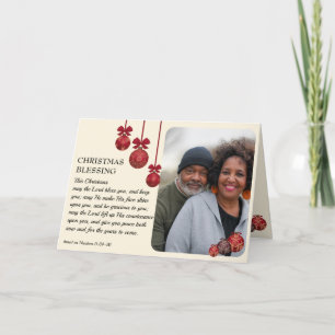 Cartes Pour Fêtes Annuelles Christian QUE LE SEIGNEUR VOUS BÉNISSE Photo Noël
