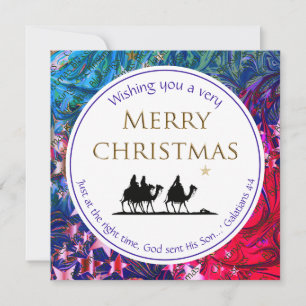 Cartes Pour Fêtes Annuelles Christian TROIS HOMMES SAGES Noël