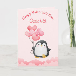 Cartes Pour Fêtes Annuelles Christian Valentine for Godchild, Personalized 