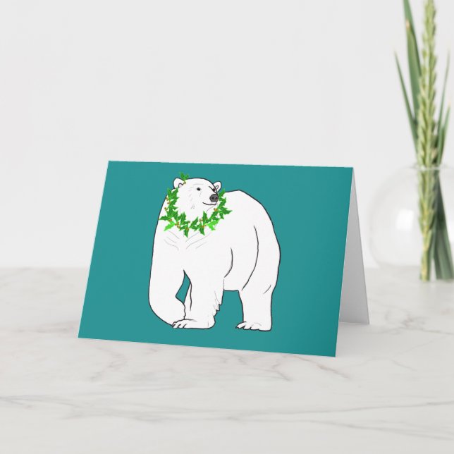 Cartes Pour Fêtes Annuelles Christmas Bear (Devant)