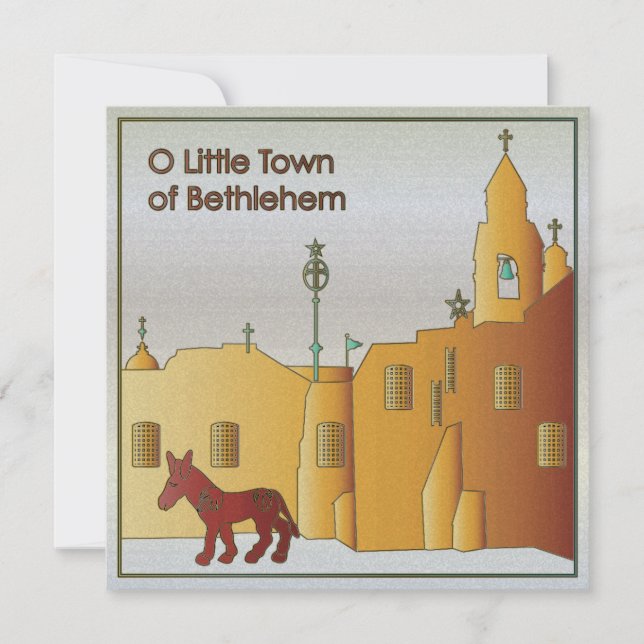 Cartes Pour Fêtes Annuelles Christmas Bethlehem (Devant)
