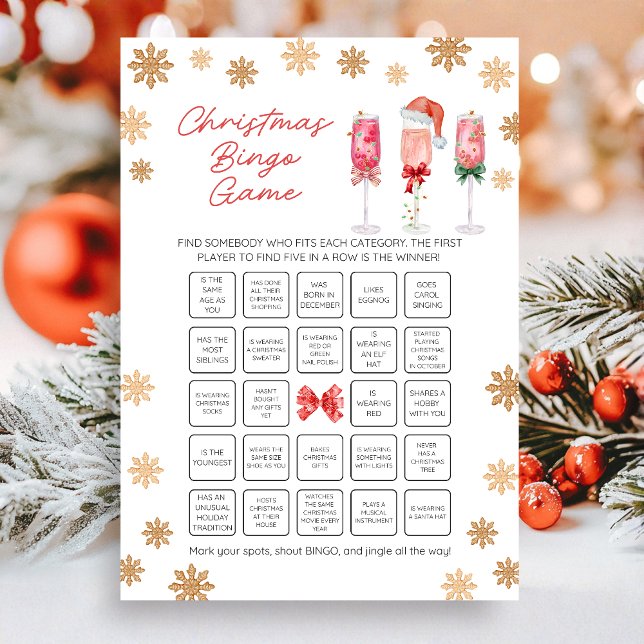 Cartes Pour Fêtes Annuelles Christmas Bingo Game (Bingo Game Christmas Game Card)