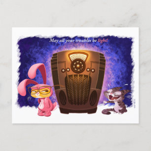 Cartes Pour Fêtes Annuelles CHRISTMAS BUNNY CADEAUX par Jeff Willis Art