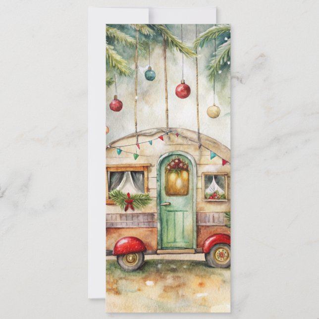 Cartes Pour Fêtes Annuelles Christmas Camper Greeting Card (Devant)