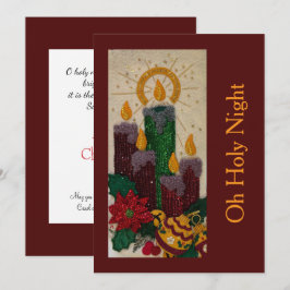 Cartes Pour Fêtes Annuelles Christmas Candles Sequin Sewing Holly 
