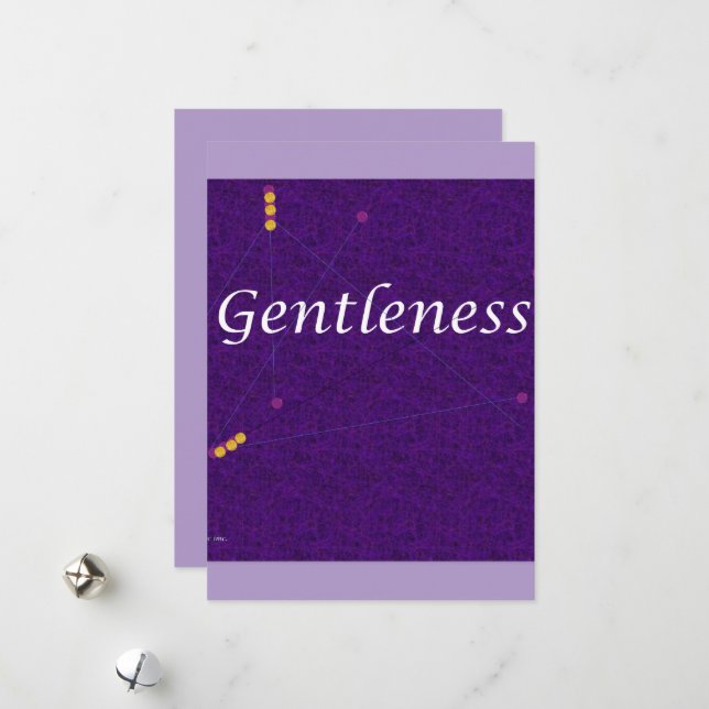 Cartes Pour Fêtes Annuelles Christmas card -Gentleness (Devant/Arrière en situation)