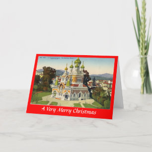 Cartes Pour Fêtes Annuelles Christmas Card - Nice, Russian Cathedral