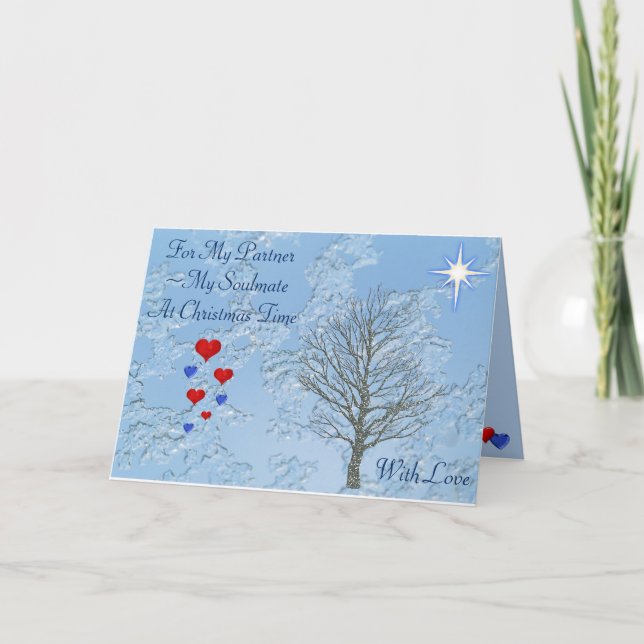 Cartes Pour Fêtes Annuelles Christmas Card Partner (Devant)