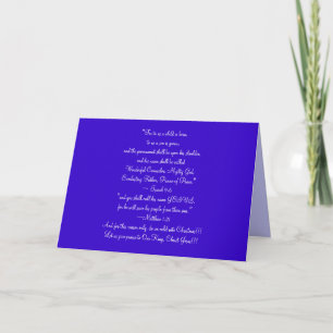 Cartes Pour Fêtes Annuelles Christmas Card, The Reason we celebrate Christmas
