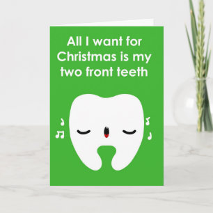Cartes Pour Fêtes Annuelles Christmas Carol Singing Tooth