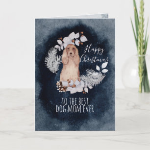 Cartes Pour Fêtes Annuelles Christmas Chien Maman Cocker Espagnol