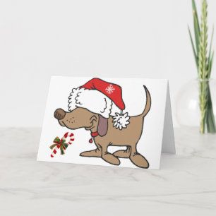 CARTES POUR FÊTES ANNUELLES CHRISTMAS CHIEN PARIE TOUS LES TRAITEMENTS SUR NOË