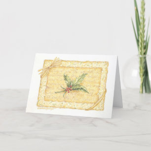 Cartes Pour Fêtes Annuelles Christmas Christian Gift Enclosed Holly Card