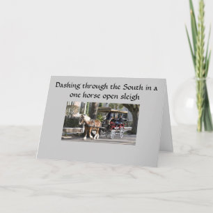 CARTES POUR FÊTES ANNUELLES CHRISTMAS DE SLEIGH RIDE SUD