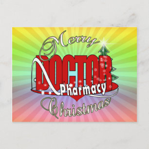 CARTES POUR FÊTES ANNUELLES CHRISTMAS DOCTEUR PHARMACIE
