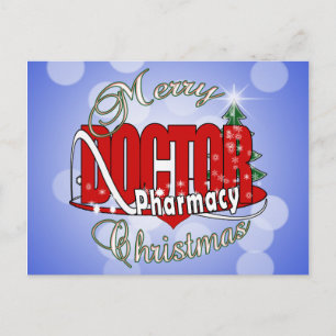 CARTES POUR FÊTES ANNUELLES CHRISTMAS DOCTEUR PHARMACIE