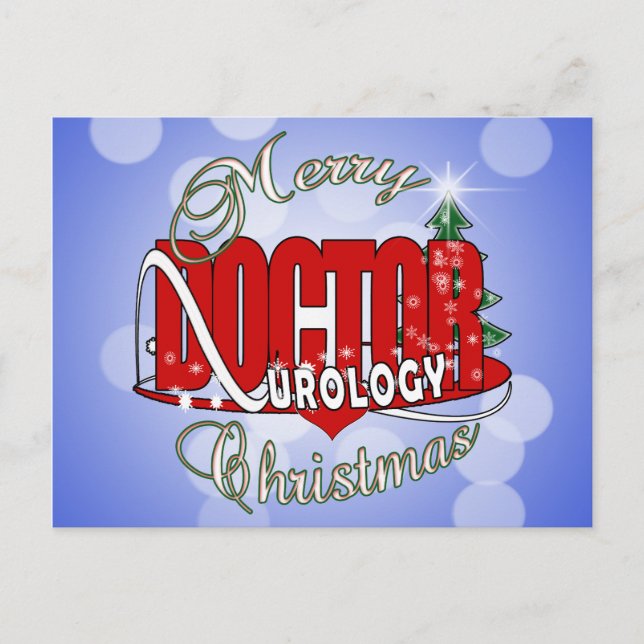 CARTES POUR FÊTES ANNUELLES CHRISTMAS DOCTOR UROLOGY UROLOGISTE (Devant)