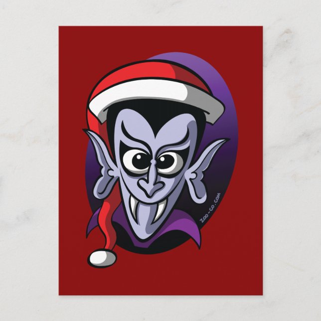 Cartes Pour Fêtes Annuelles Christmas Dracula (Devant)