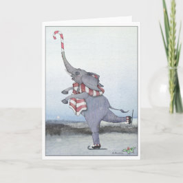 Cartes Pour Fêtes Annuelles Christmas Elephant